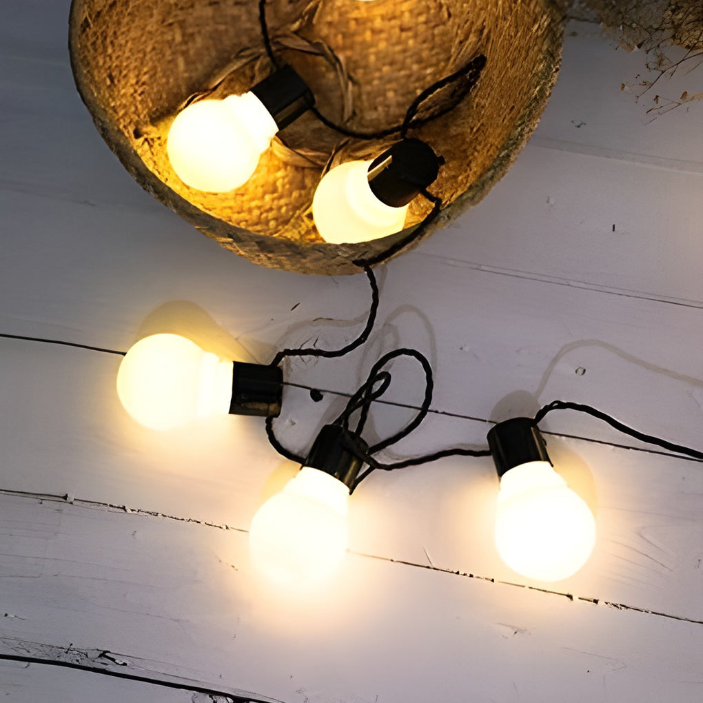 Solar Powered Outdoor LED String Lights Waterproof 19.6ft