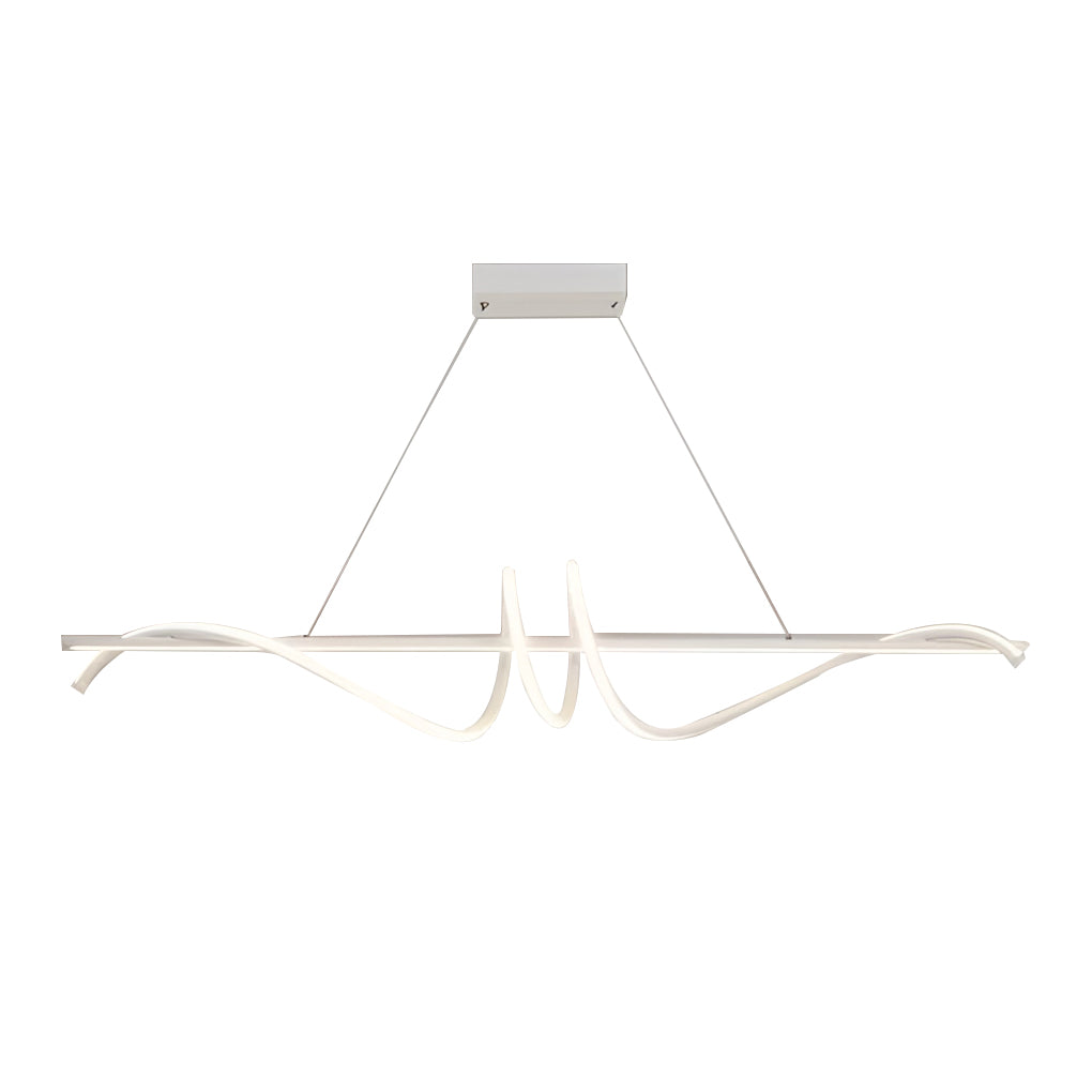 Modern LED Dimmable Linear Chandelier with Remote Control