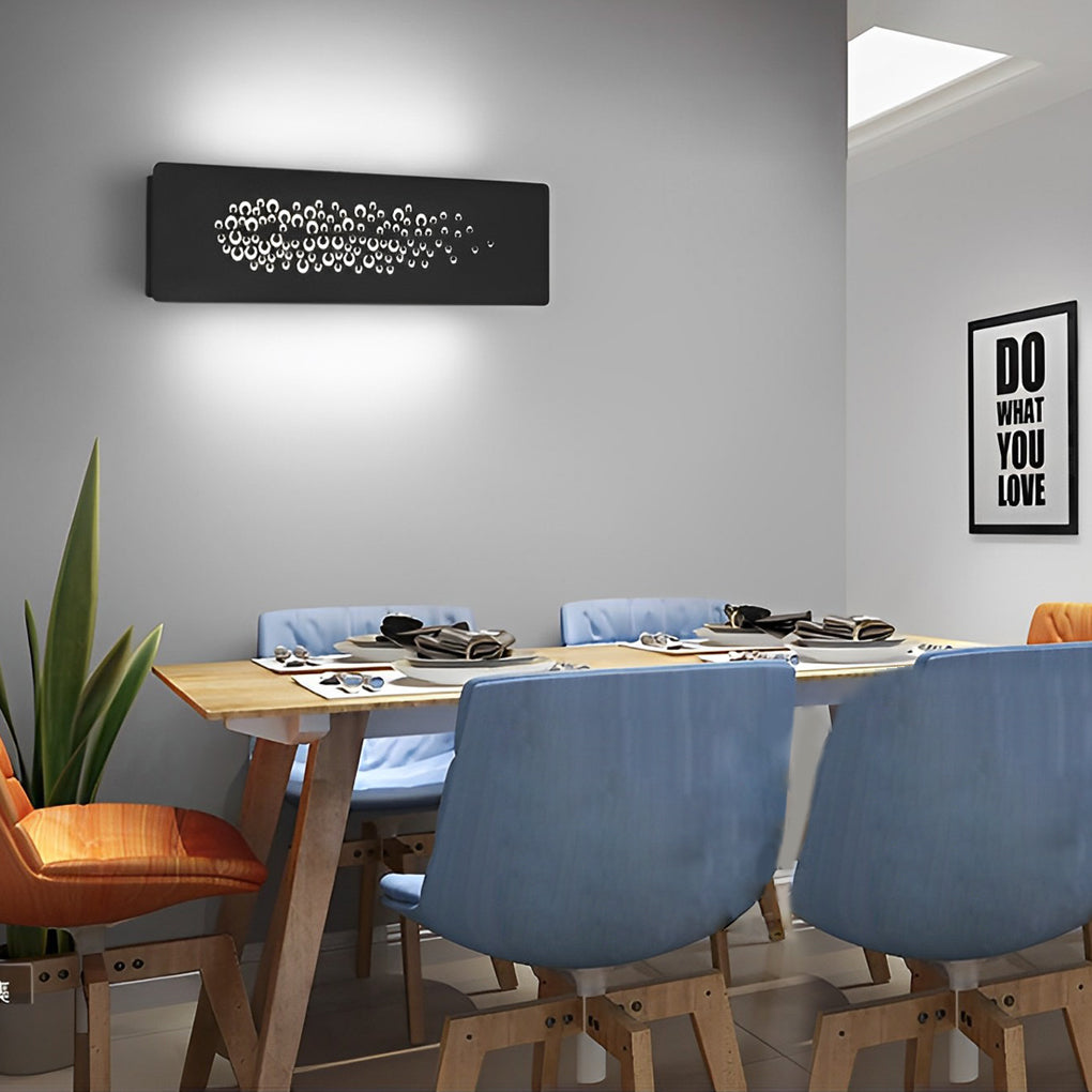 Modern Rectangular LED Wall Light with Up-Down Lighting