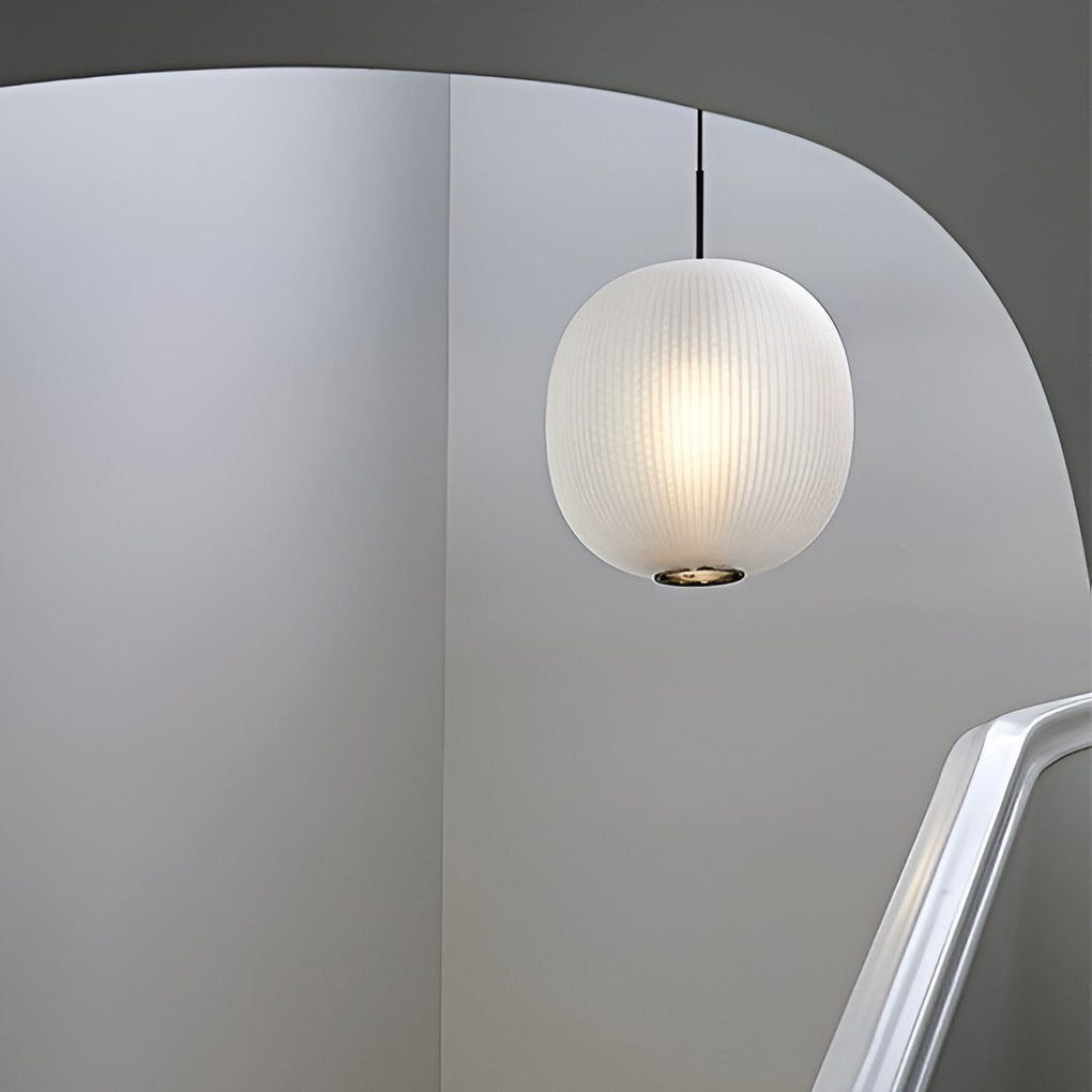 Modern Glass Lantern Pendant Light - LED Ceiling Light