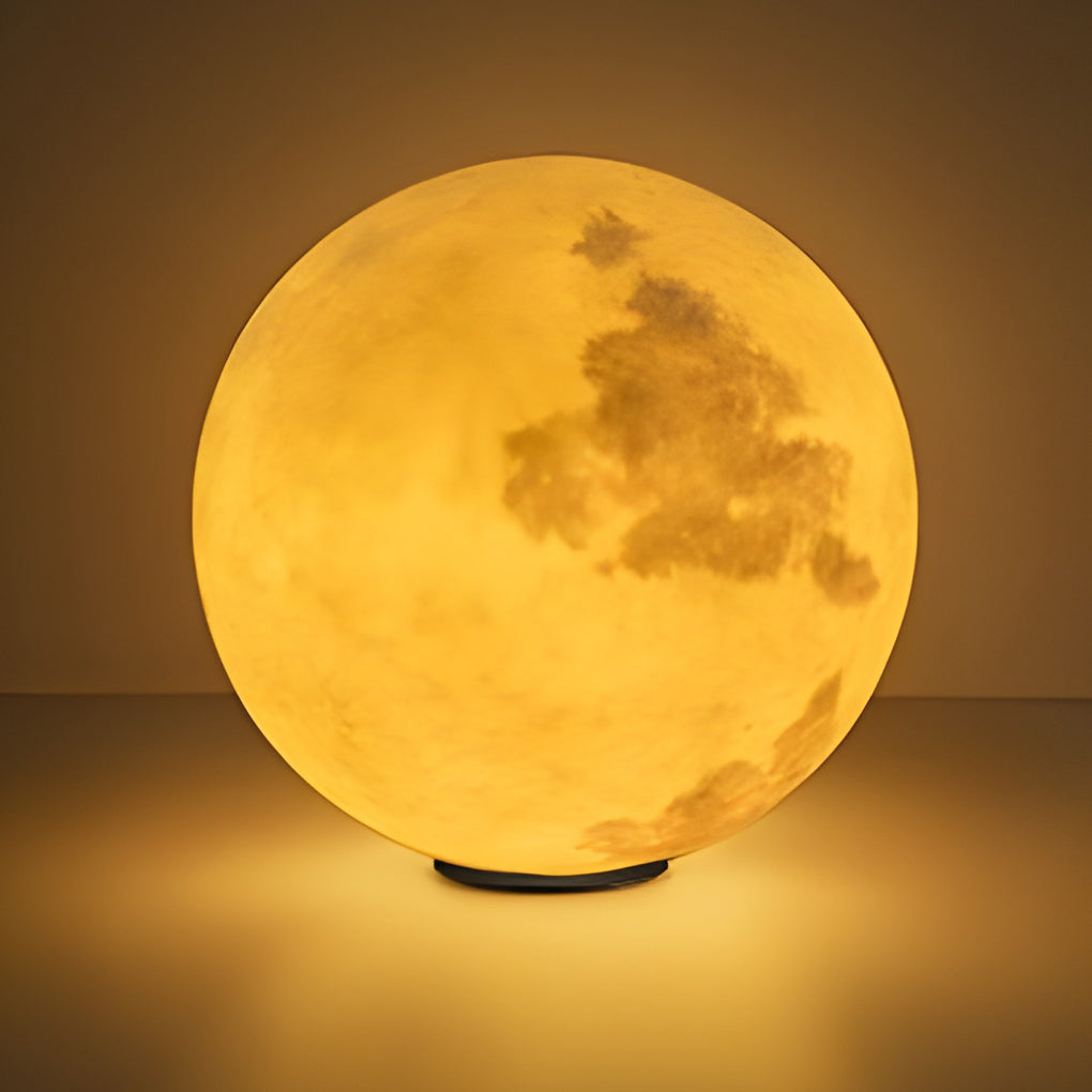 Moon Waterproof LED Solar Post Cap Light - Modern Outdoor Pillar