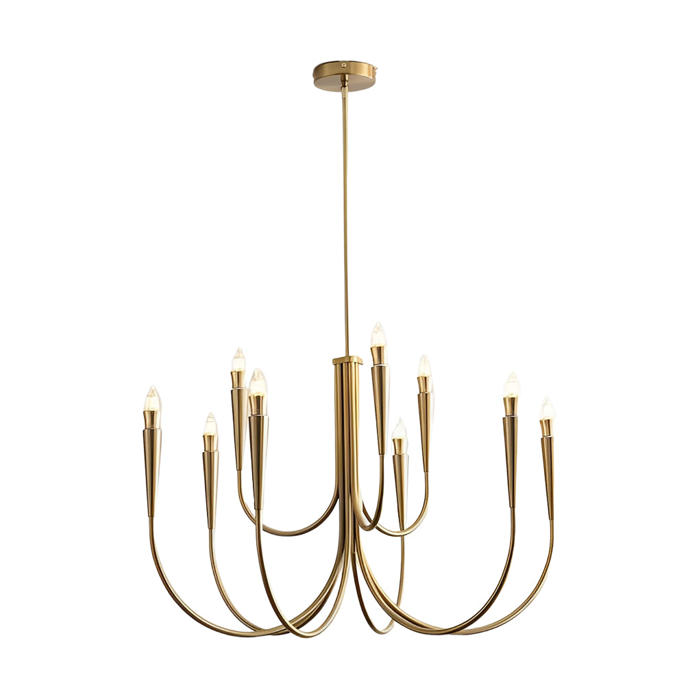 Retro Candlelight Chandelier with 3-Step Dimming LED