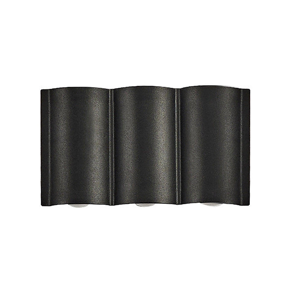 Modern Wave LED Outdoor Wall Light - Waterproof Aluminum Sconce