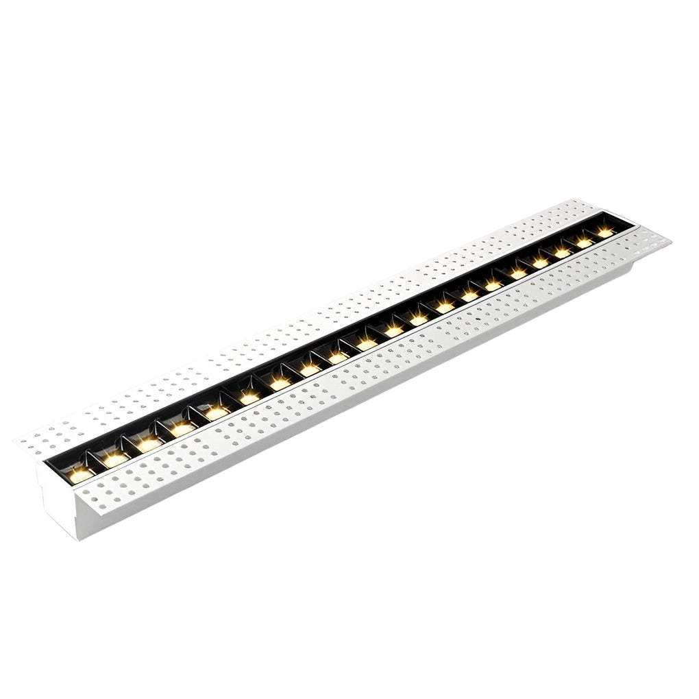 Modern Trimless Linear Recessed LED Spotlight Aluminum White