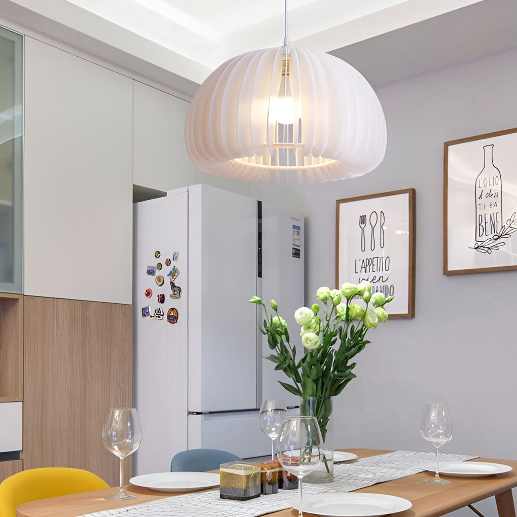 White Lantern Pendant Light with 3-Step Dimming | Modern Nordic
