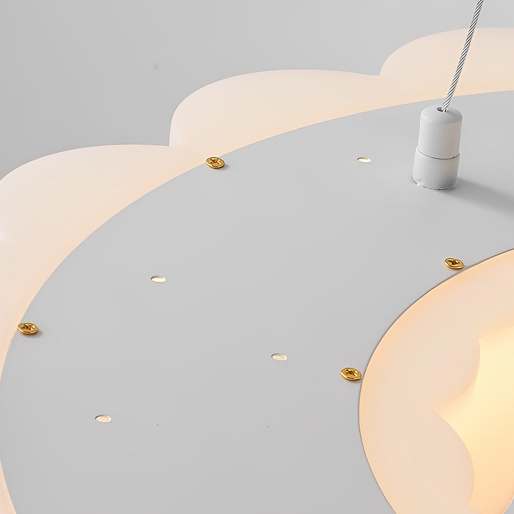 Modern Honeycomb Ring LED Ceiling Light with 3-Step Dimming
