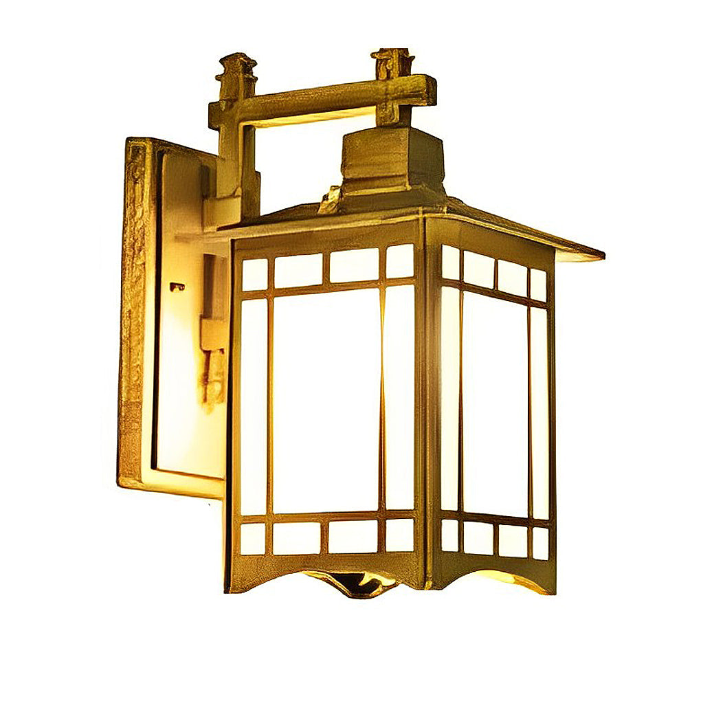 Solar LED Outdoor Wall Lamp with Remote - Modern Industrial Design