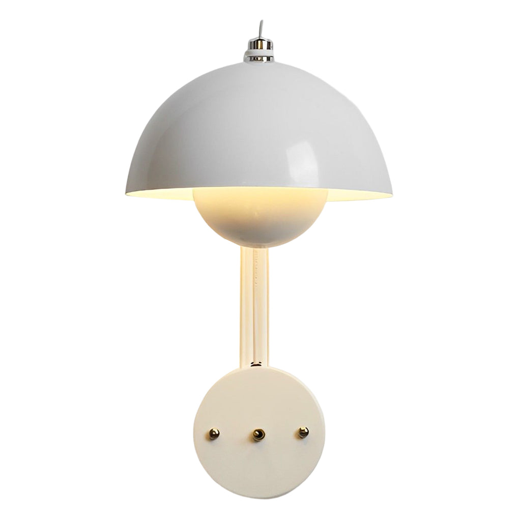 Modern Circular Wall Sconce with Three-Step Dimming - Iron Finish
