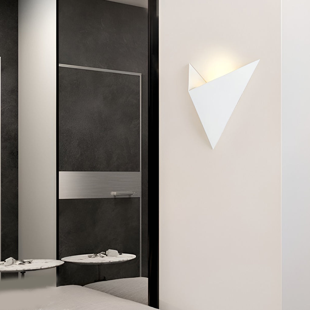 Geometric Nordic Wall Sconce | Modern LED Wall Light | Iron Finish