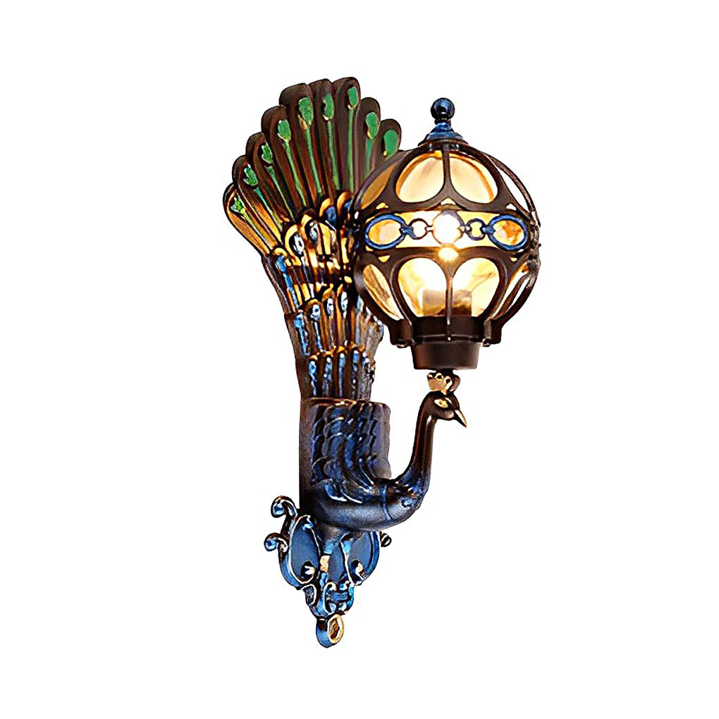 Peacock Aluminum Outdoor Wall Light - Waterproof IP55 Vintage