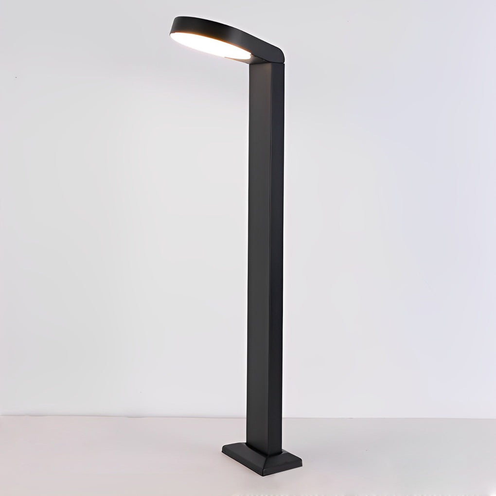 Modern Aluminum LED Lawn Lamp Black Outdoor Landscape Lighting