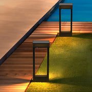 Modern Door-Shaped LED Solar Pathway Lights - Die-Cast Aluminum