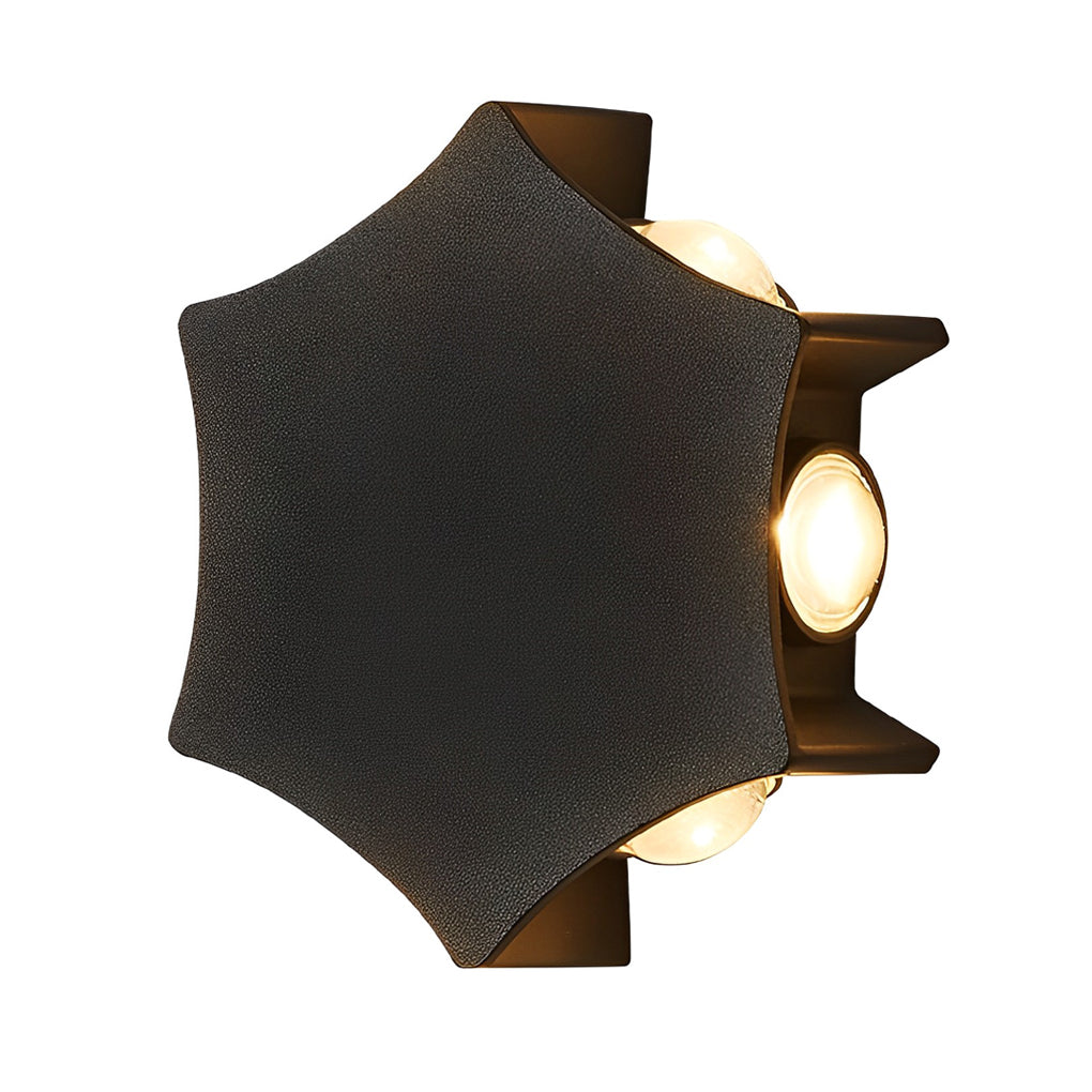 Modern Four-Way Outdoor Wall Light | Die-Cast Aluminum Waterproof