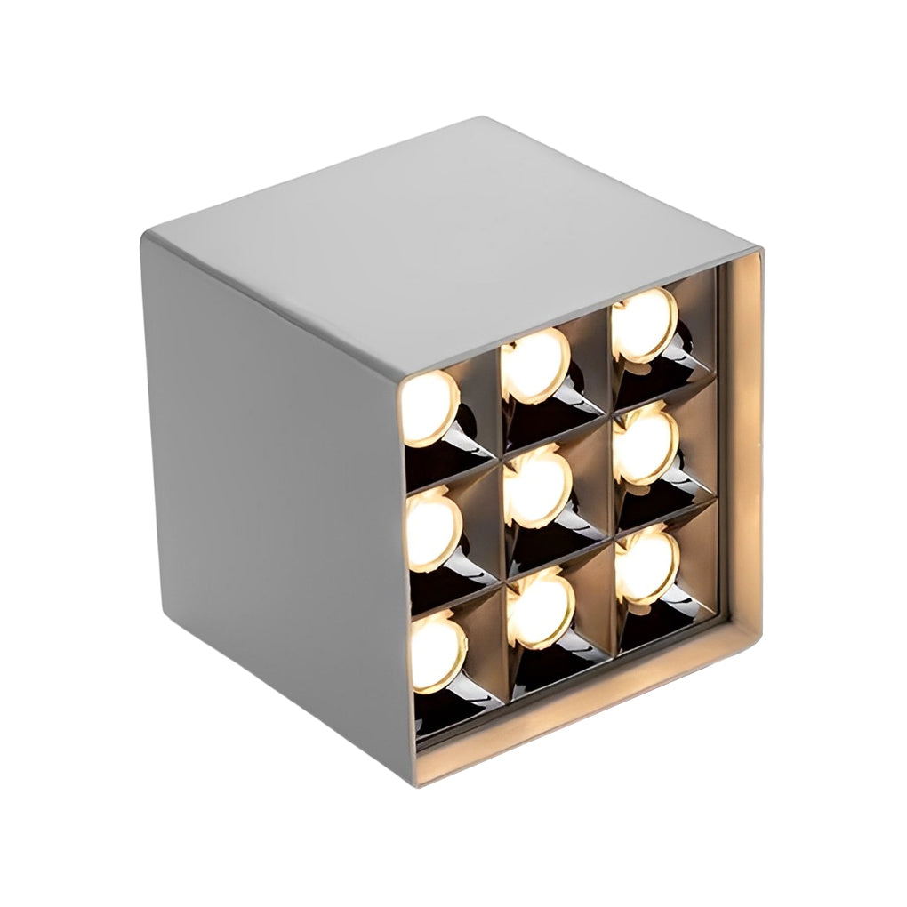Square Grid LED Spotlight Surface Mount Downlight 24° Beam Angle
