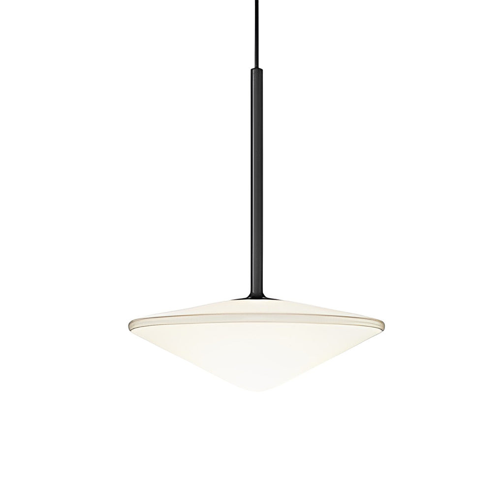 Modern Glass Iron LED Pendant Light – Black Nordic Ceiling Lamp