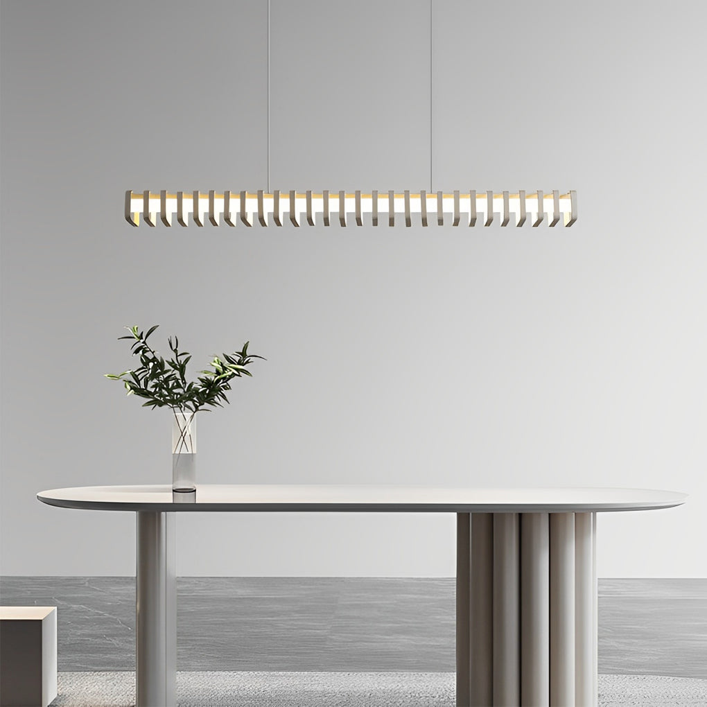 Modern Square Frame LED Pendant Light with 3-Step Dimming