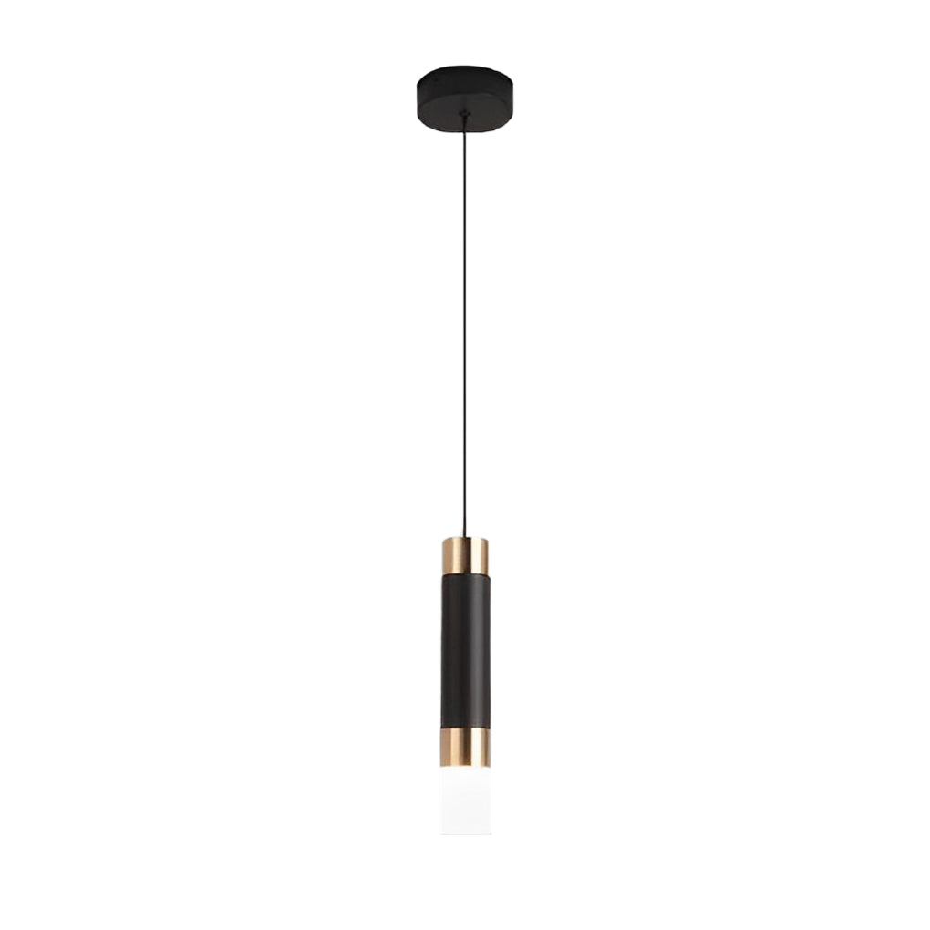 Modern LED Pendant Light Black Aluminum Acrylic Kitchen Island