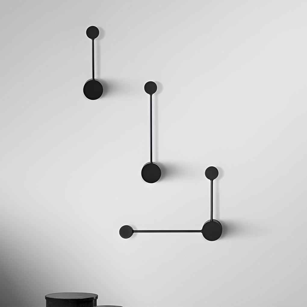 Modern Linear LED Wall Light Black Aluminum Art Sconce