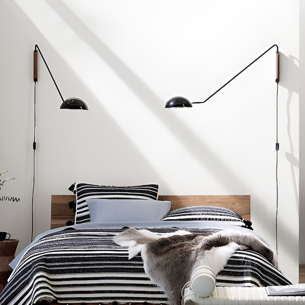 Adjustable Swing Arm Wall Sconce Modern Nordic E27 Iron Fixture