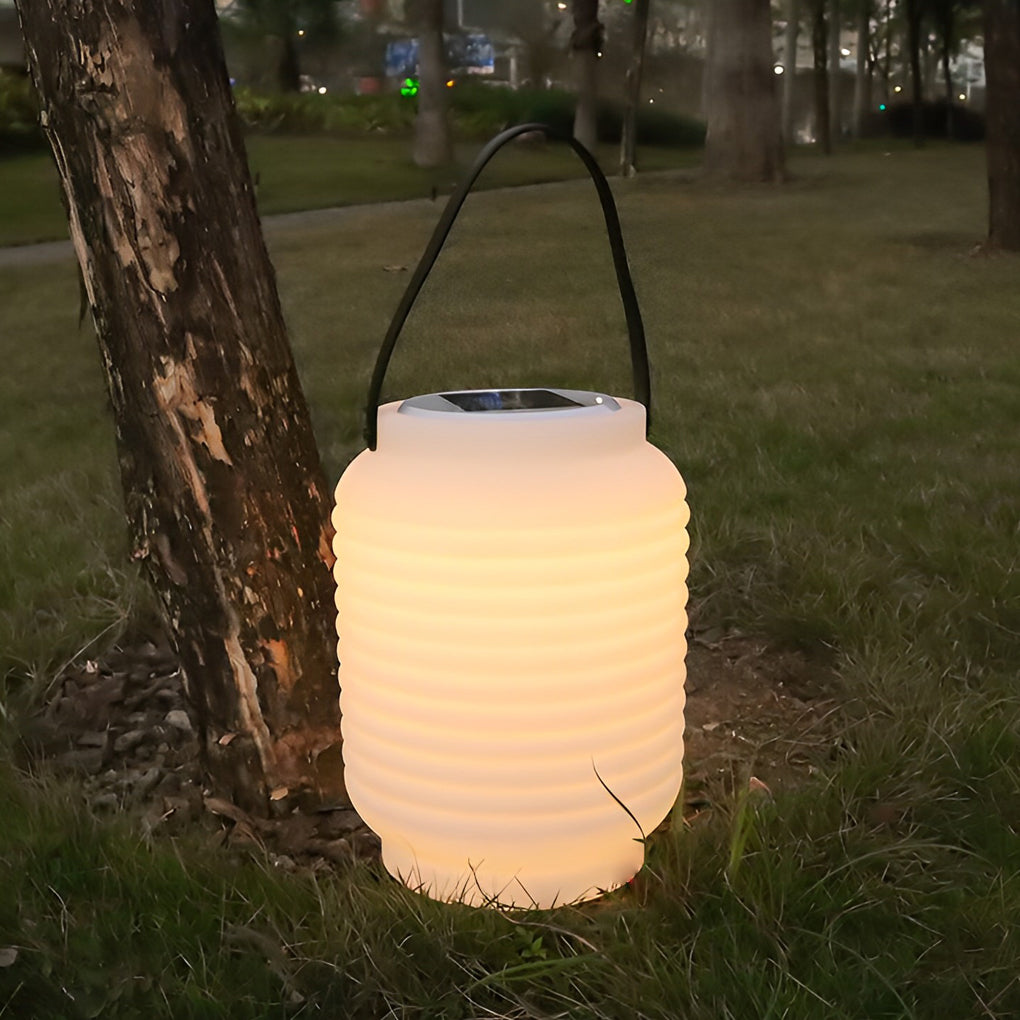 Portable Solar LED Lantern with Handle – Waterproof Outdoor Light