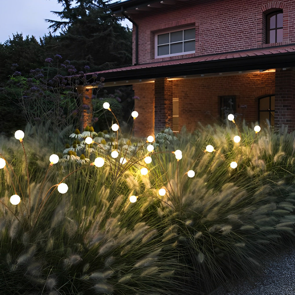 Solar Firefly Garden Lights Weatherproof Outdoor Landscape Lighting
