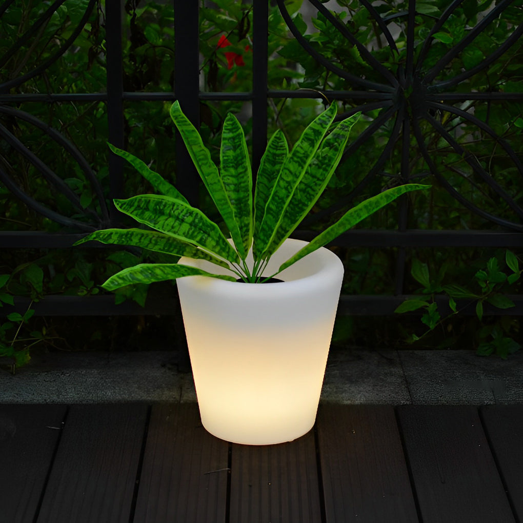 LED Illuminated Planter with RGB Lights & Remote Control