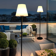 60 Inch Modern Solar LED Outdoor Floor Lamp with App Control