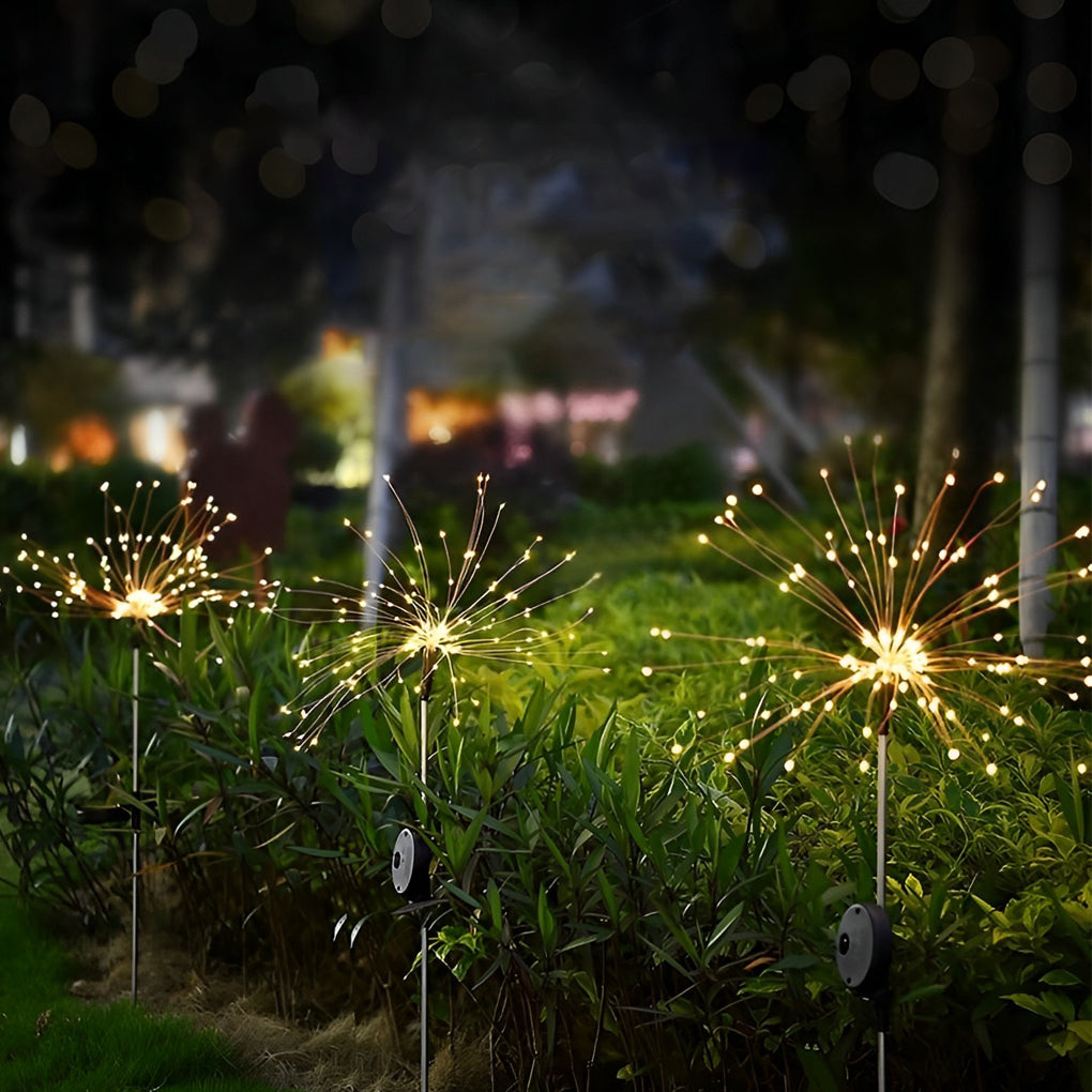 Starburst Solar LED Outdoor Lights 200 LEDs Waterproof Garden