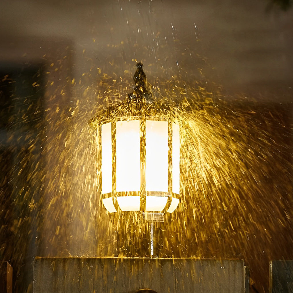 Retro LED Outdoor Post Light - Aluminum & Glass - IP55 Waterproof