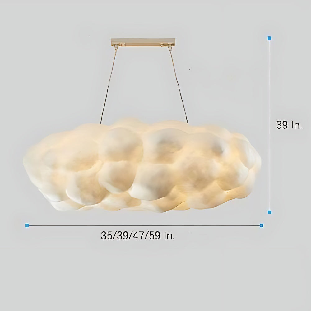 Cloud Shaped Modern Pendant Light - Artistic Hanging Lamp