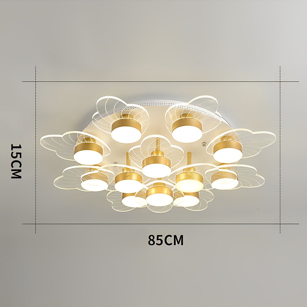 Nordic Flower Acrylic LED Flush Mount Ceiling Light