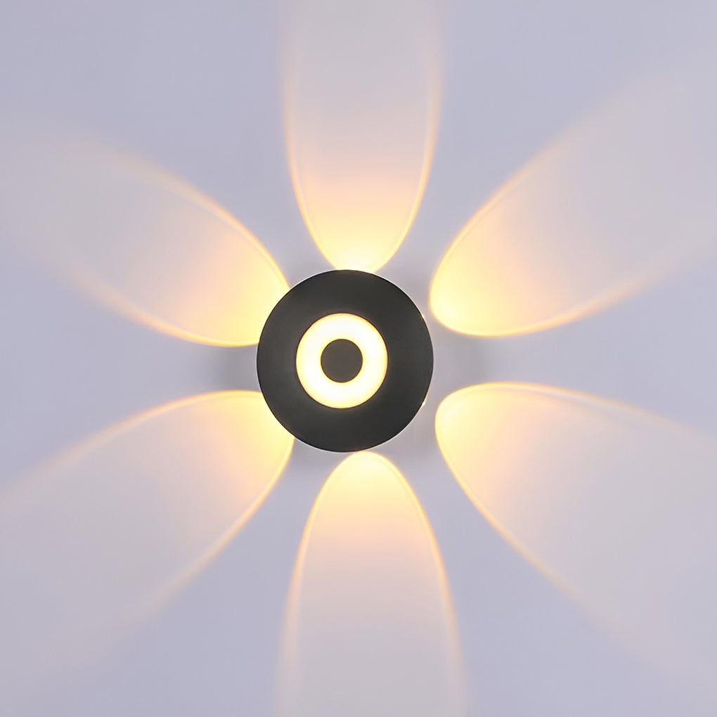Modern Black Aluminum LED Wall Sconce Waterproof IP65