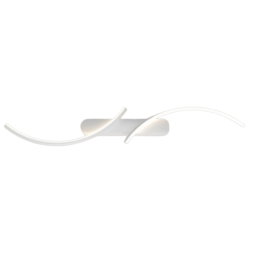 S-Shaped LED Wall Sconce Modern Three-Color Silicone Light