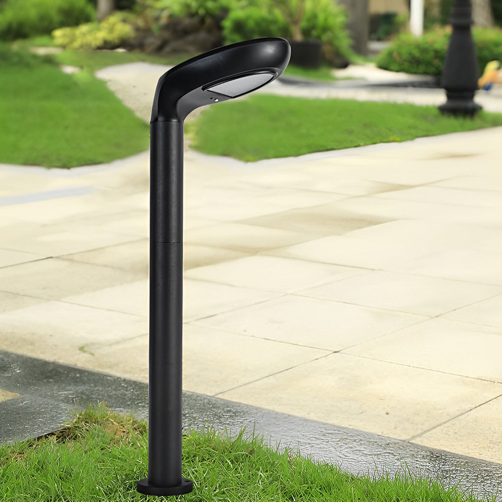 Solar Powered Aluminum Garden Lawn Light Modern Outdoor Path Lamp