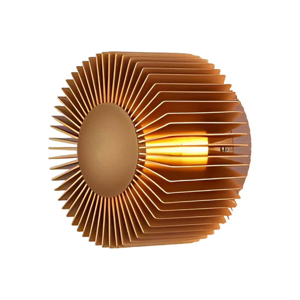 Round Sunflower LED Aluminum Wall Sconce - Modern Decorative Light