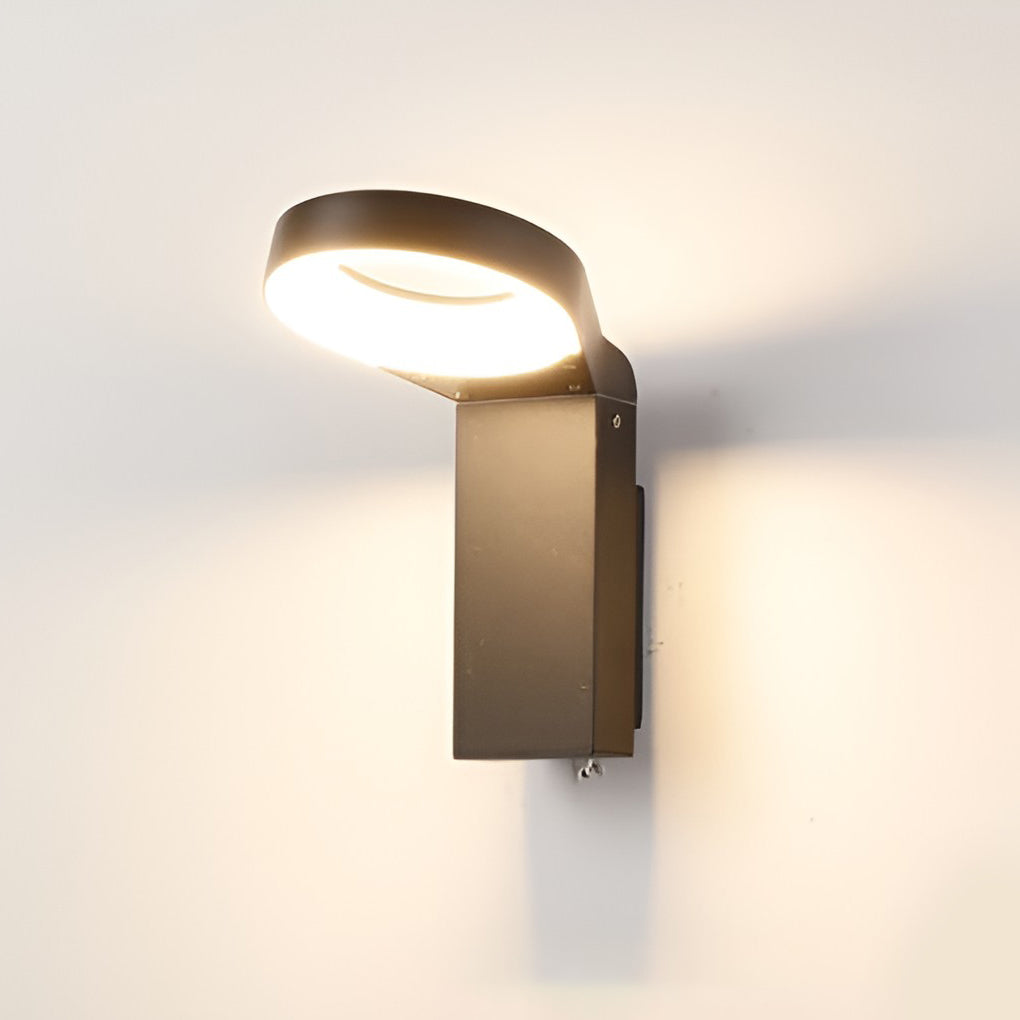 18W LED Ring Outdoor Wall & Path Lamp - Modern Landscape Lighting