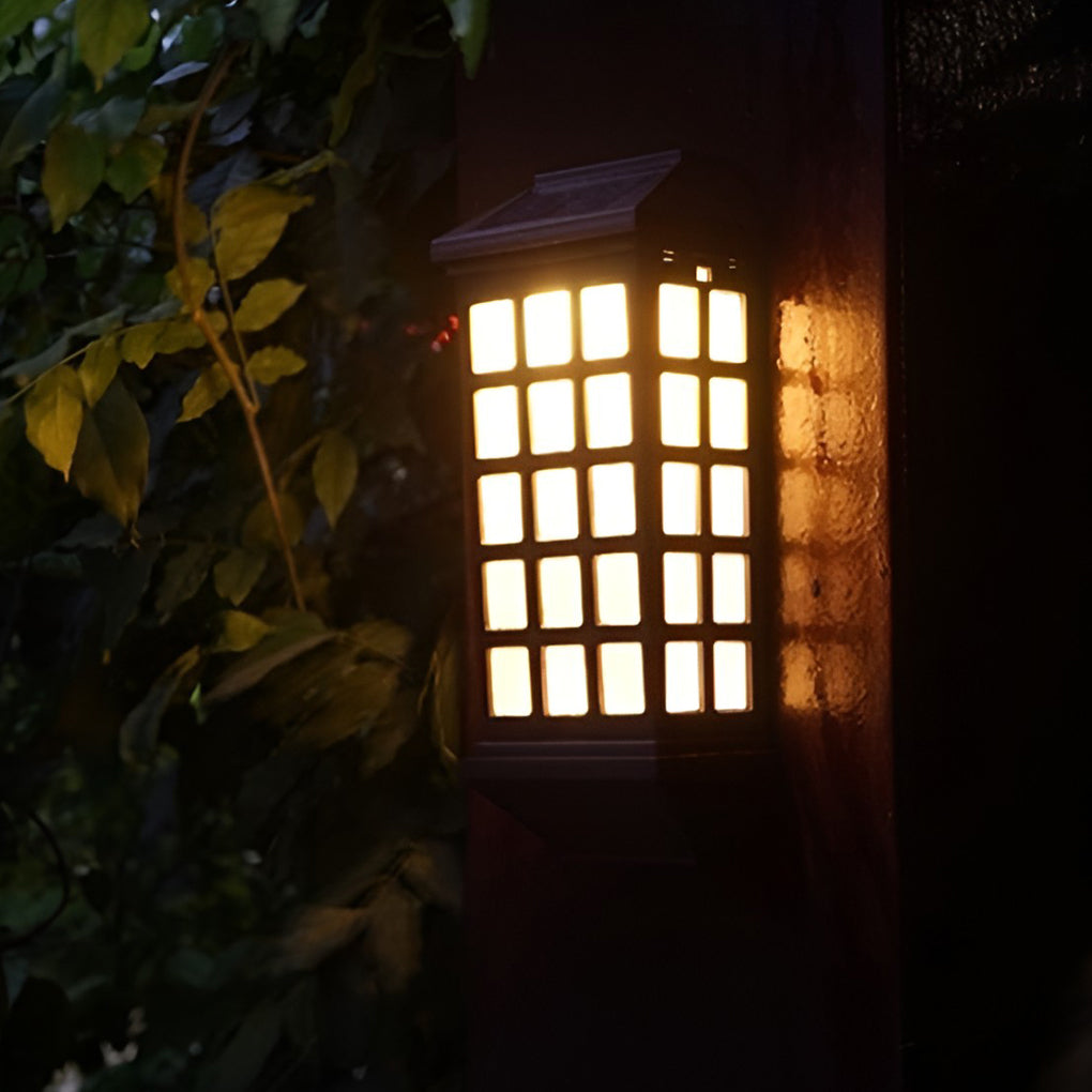 Solar Motion Sensor LED Outdoor Wall Light with Auto Light Control