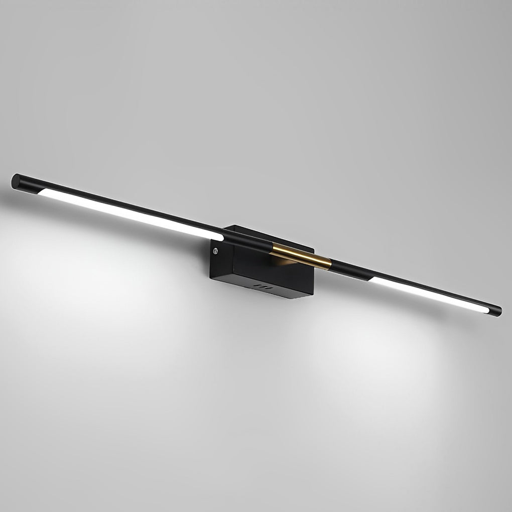 Black Gold Linear LED Bathroom Vanity Light Bar 24" 39"