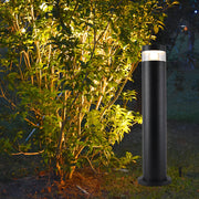Modern Black Aluminum Outdoor Pathway Bollard Light - Waterproof LED