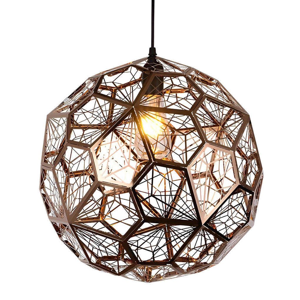Geometric Spherical Stainless Steel Pendant Light - Modern Chandelier