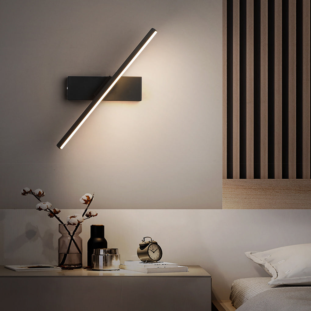 Modern Rotatable LED Bar Wall Light – Adjustable Aluminum Sconce