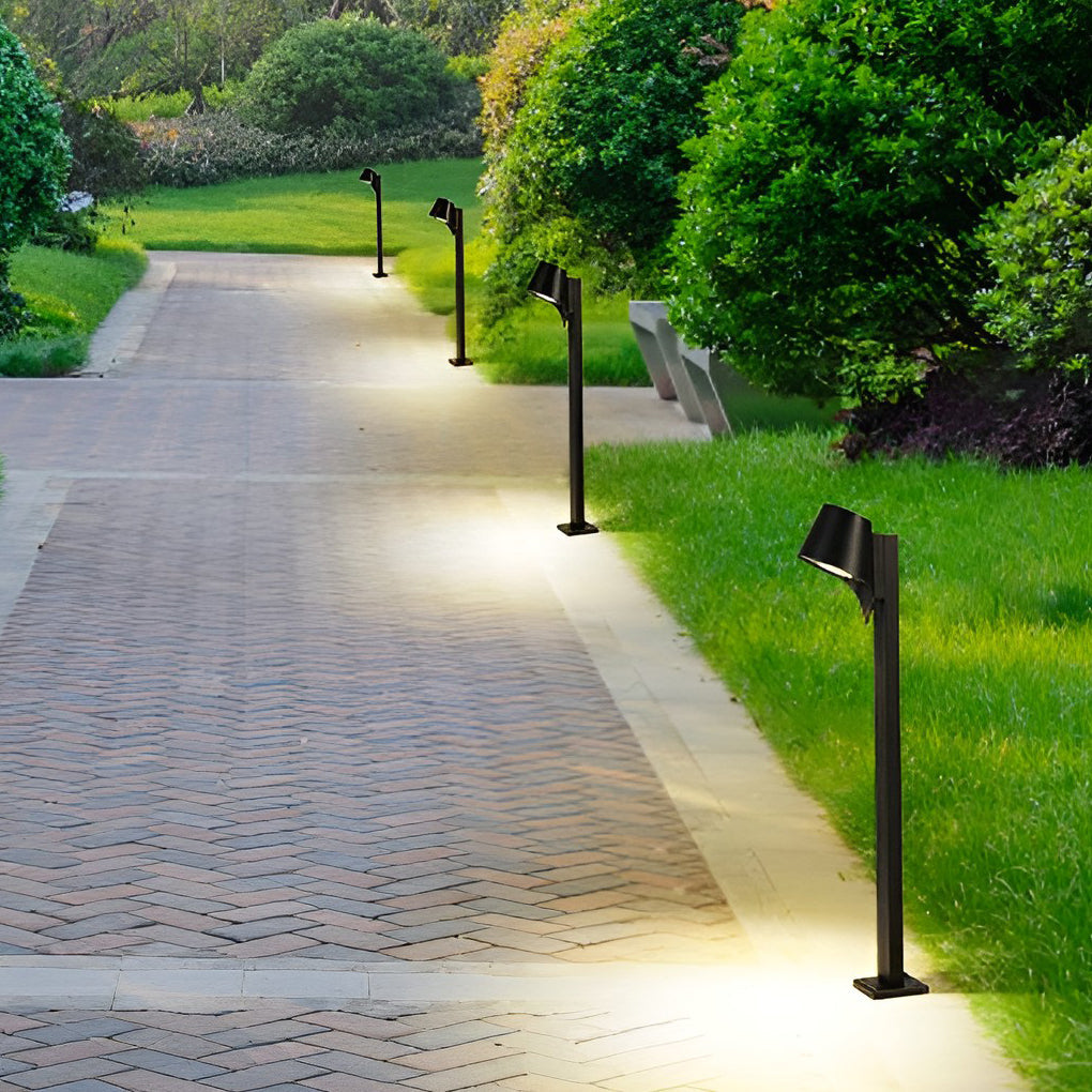 Modern Black Aluminum LED Pathway Light 10W Outdoor Waterproof
