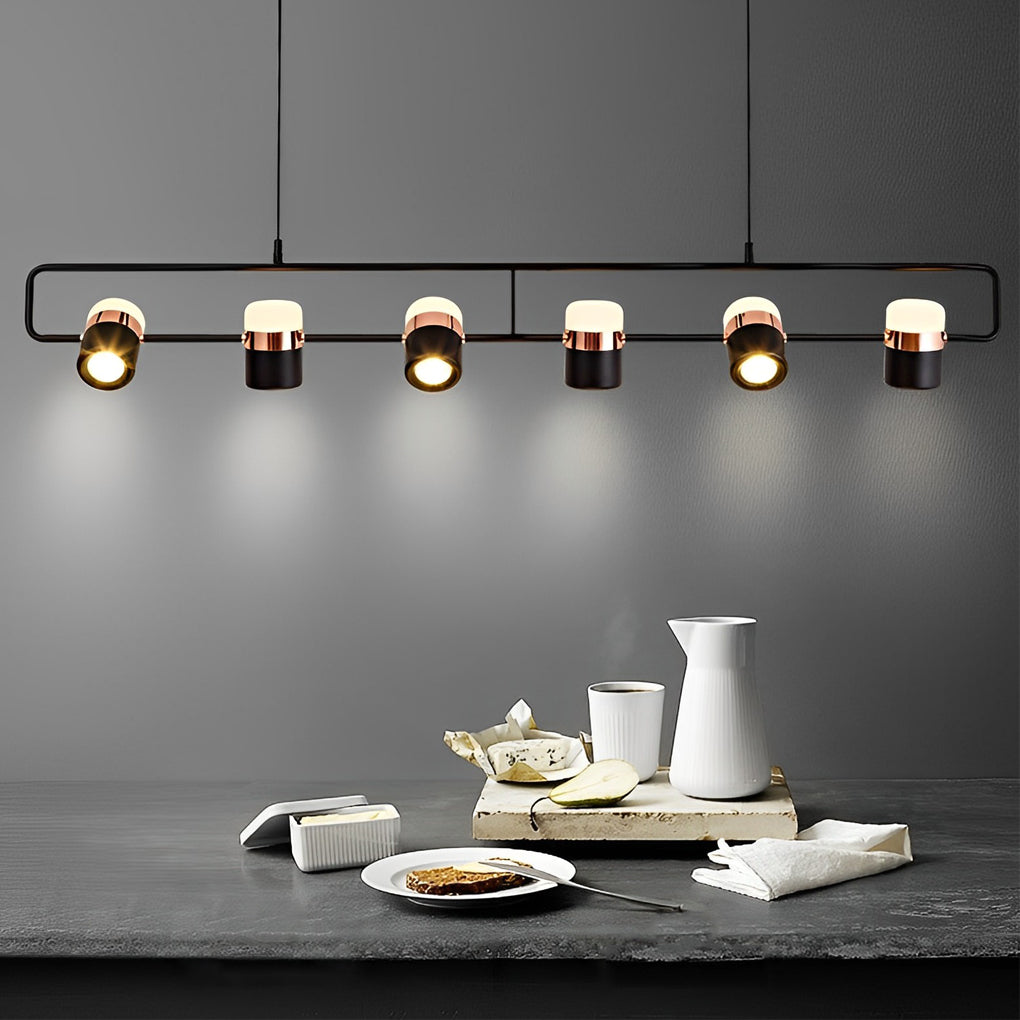 Rotatable Metal LED Pendant Light | Modern Adjustable Chandelier