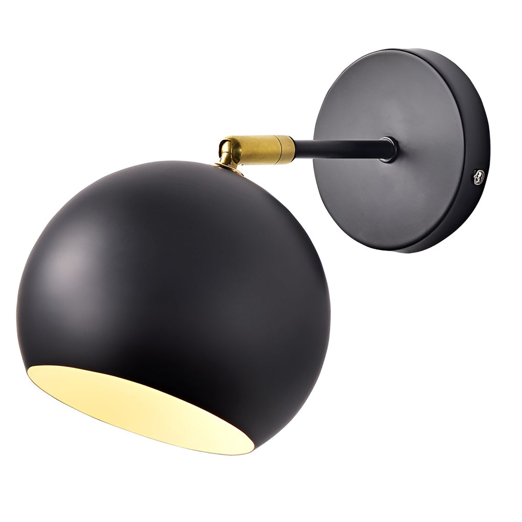 Adjustable Hemispherical Wall Sconce - Modern Nordic Metal Lamp