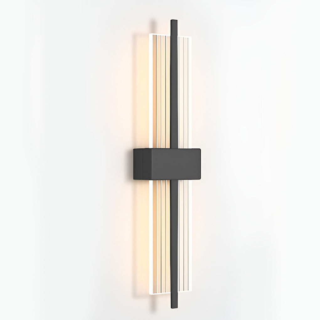 Modern Rectangular Wall Sconce with Warm LED Light