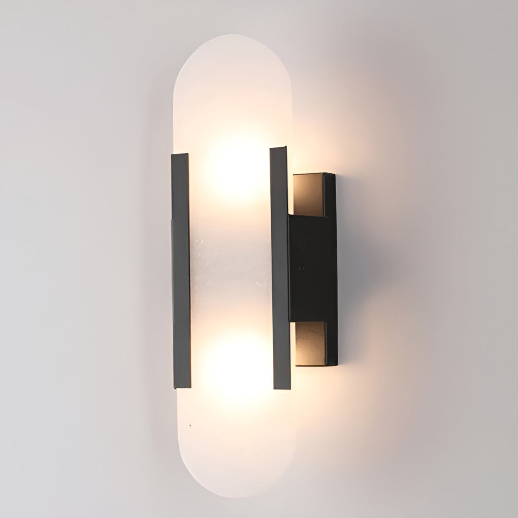Modern Electroplated Metal Up and Down Wall Sconce G4 LED Light