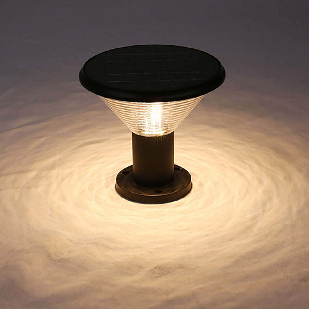 Solar Fence Post Light with Remote Control & Light Sensor