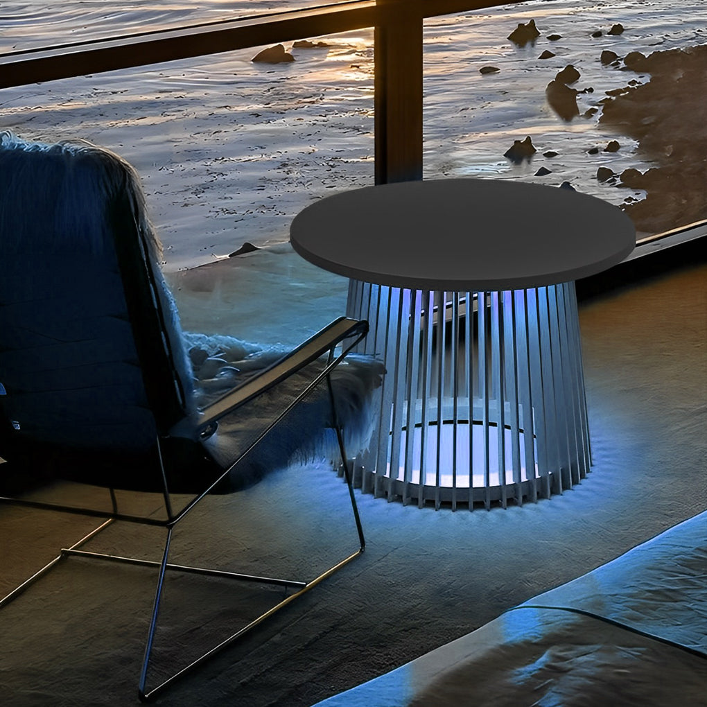 Solar Outdoor Lantern with RGB Lighting & Iron Cage Design