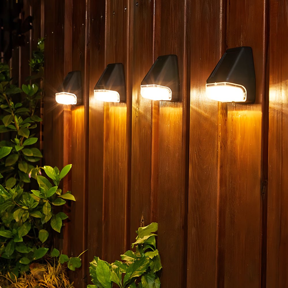 Solar Step Lights with Dusk-to-Dawn Sensor - 4 Pack Outdoor LED