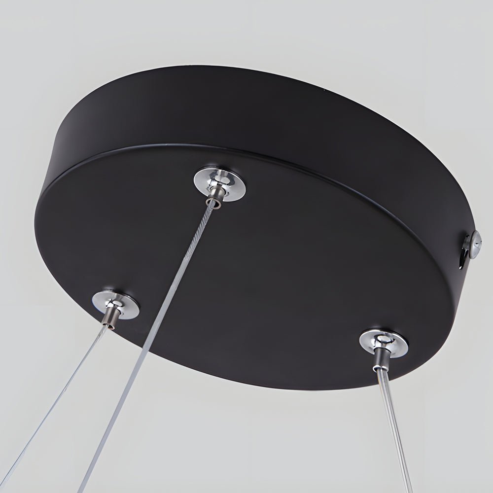 Modern Y-Shaped Linear LED Pendant Light Set - 4 Piece Office